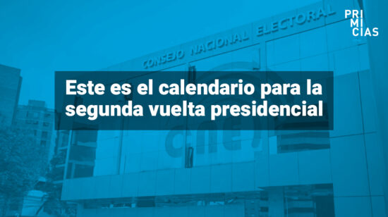 Calendario electoral de la segunda vuelta presidencial