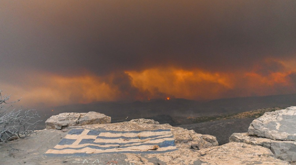 Incendios forestales en Grecia el 23 de agosto de 2023.