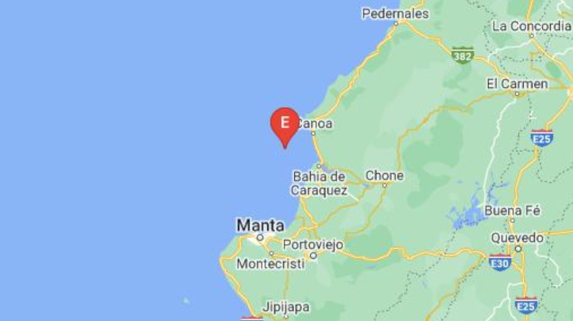 Dos nuevos sismos se registran en Manabí la tarde de este 25 de agosto