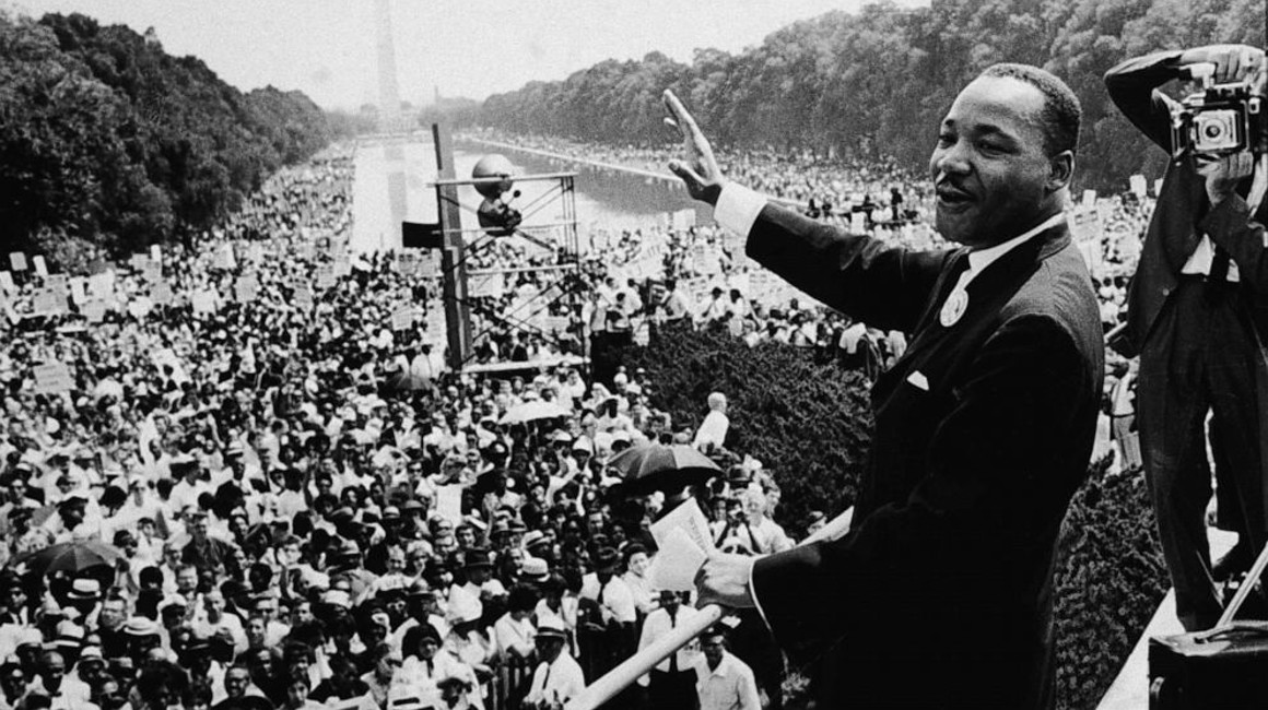 Martin Luther King Jr., en su célebre discurso de 1963 en Washington.