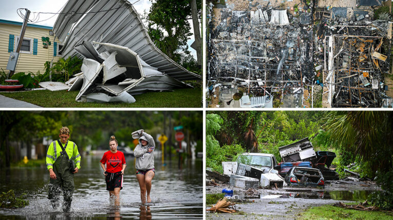 Videos muestran los daños causados por el huracán Idalia en Florida