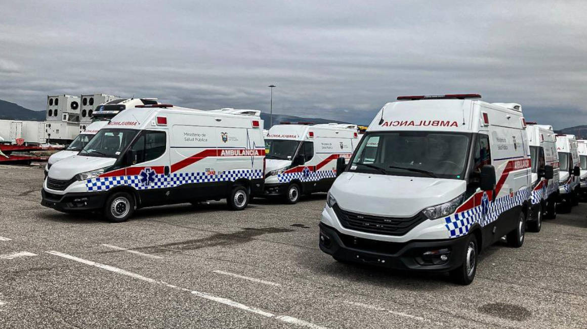 Ambulancias adquiridas a España llegarán a Ecuador en septiembre de 2023.