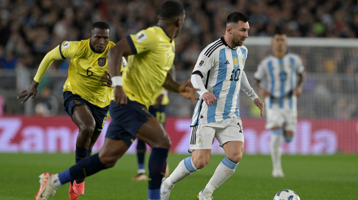 Lionel Messi, en el partido de Ecuador ante Argentina, el 7 de septiembre de 2023.