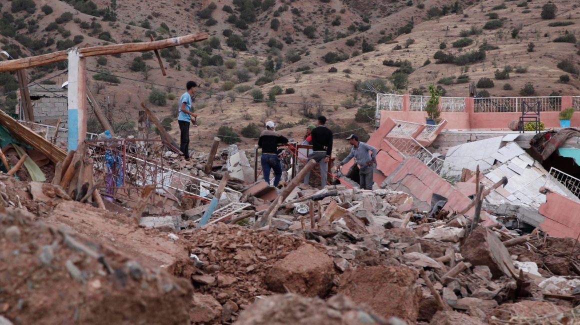 Imagen del pueblo de Targa tras el terremoto de Marruecos, el 11 de septiembre de 2023.