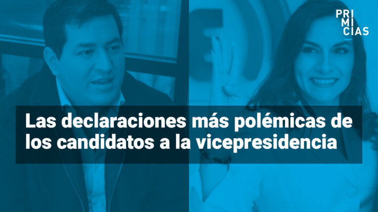 Las polémicas de los candidatos vicepresidenciales Andrés Arauz y Verónica Abad