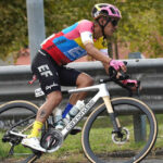 El ciclista ecuatoriano, Richard Carapaz, durante el Giro della Toscana, este miércoles 13 de septiembre de 2023.