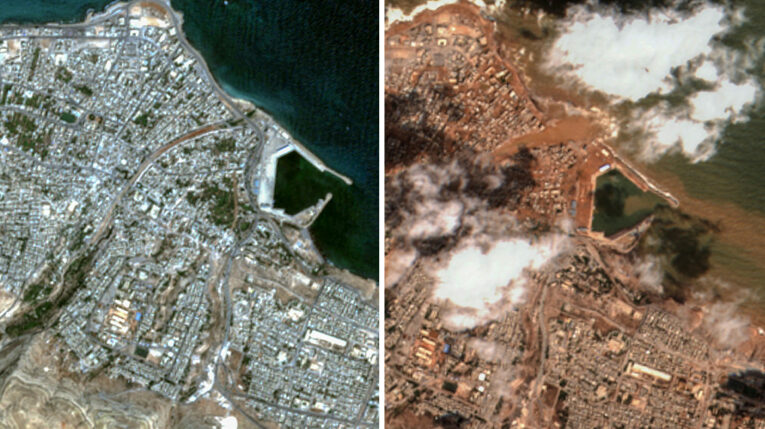 Impactantes imágenes muestran lo devastadoras que fueron las inundaciones en Libia