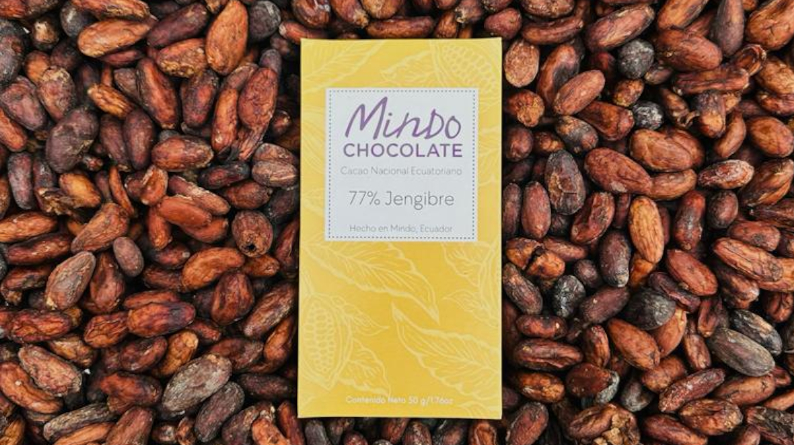 Una barra de chocolate de la empresa Mindo Chocolate. El 13 de septiembre de 2023.