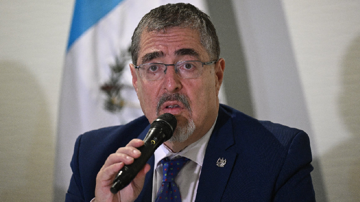 Bernardo Arévalo, presidente electo de Guatemala, durante una rueda de prensa, el 12 de septiembre de 2023.