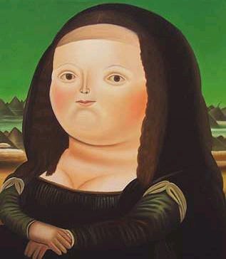 Obra ‘La Mona Lisa a los 12 años’, de Fernando Botero, pintada en 1958.