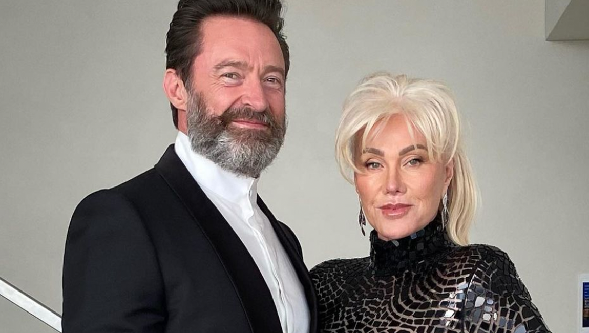 Hugh Jackman y su esposa, en la última foto que el actor subió con ella a su cuenta de Instagram.