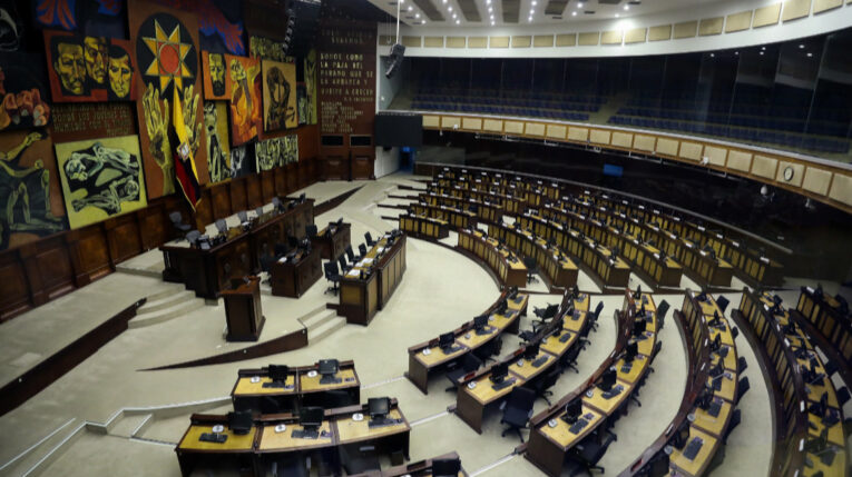 Plano general del salón plenario de la Asamblea Nacional, del 2 de febrero de 2023.
