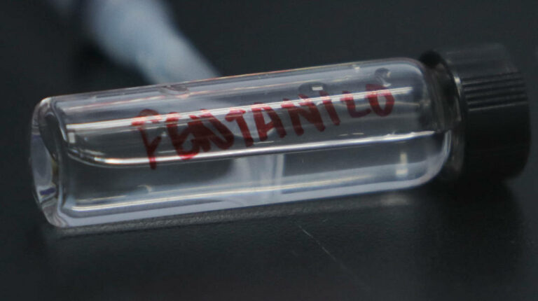 Imagen referencial de una muestra de fentanilo.