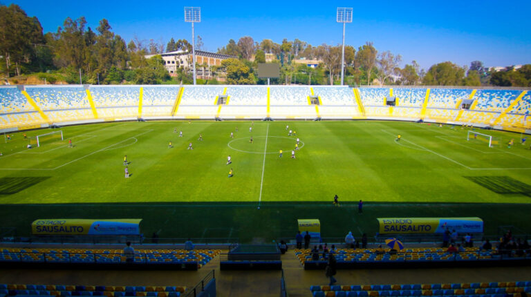 El estadio Sausalito, en Valparaíso.