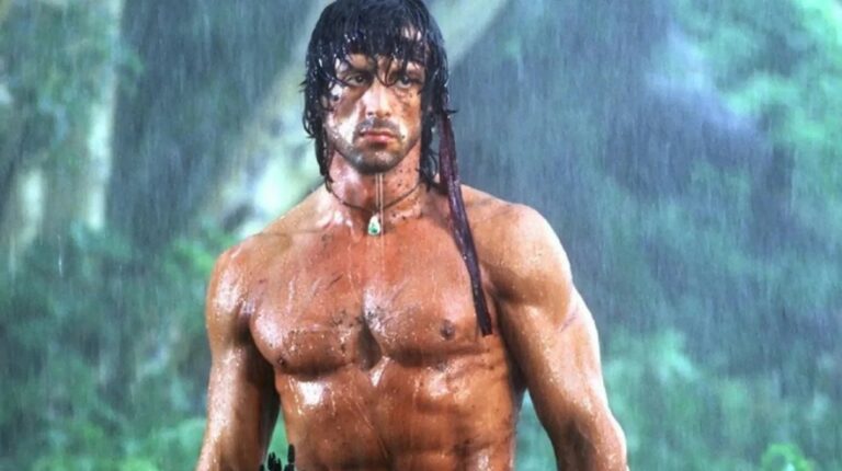 Sylvester Stallone en una escena de 'Rambo II'.
