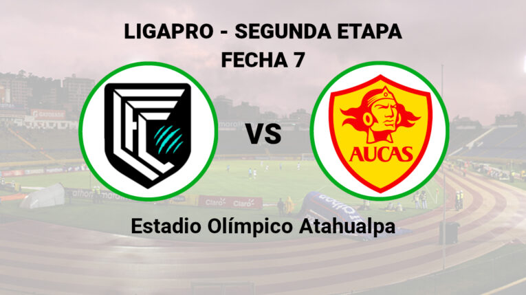 Cumbayá se enfrenta a Aucas en el estadio Olímpico Atahualpa, el 24 de septiembre de 2023.