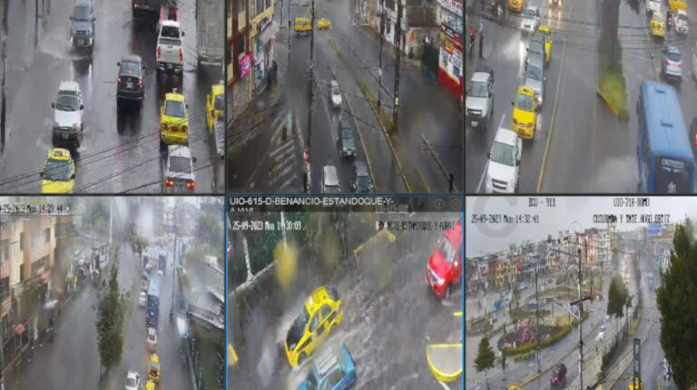 Fuerte lluvia cae sobre el centro y sur de Quito