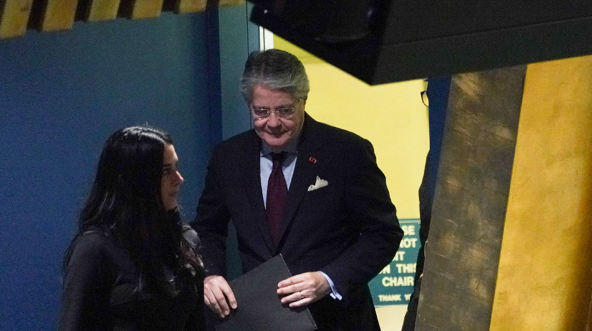 Guillermo Lasso, presidente de la República, ingresa a la Asamblea General de la ONU, el 20 de septiembre de 2023, en Nueva York.
