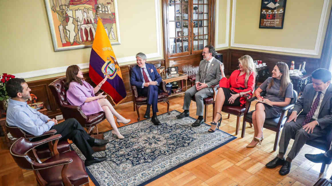 El presidente Guillermo Lasso se reunió con inversionistas en Estados Unidos el 25 de septiembre de 2023.