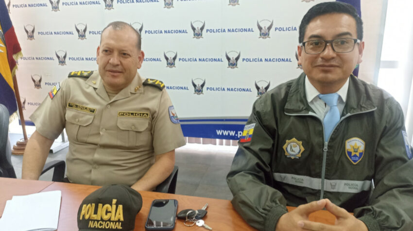 El coronel William Calle, jefe de la Subzona de Policía en Tungurahua.
