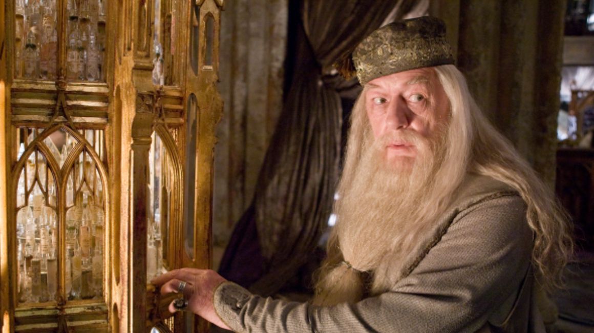 Michael Gambon en el papel de Albus Dumbledore.