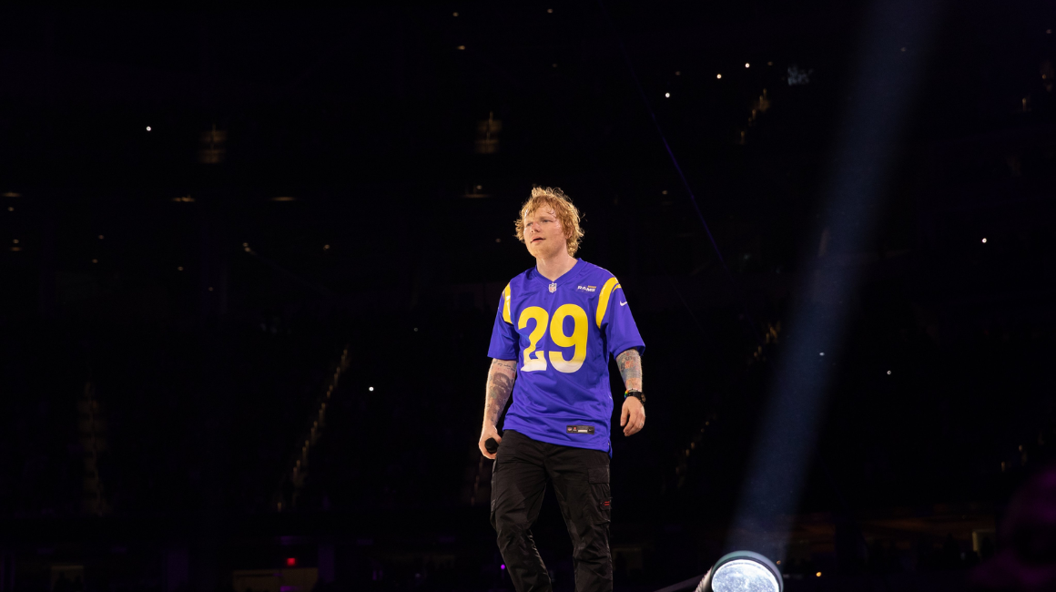 Ed Sheeran en concierto en Los Ángeles