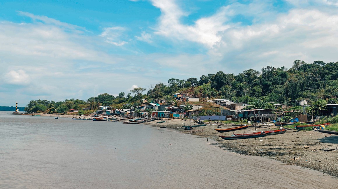 Una panorámica de Punta de Piedra, en Puná, parroquia rural del Guayaquil. La isla del golfo de Guayaquil tiene grandes potencialidades turísticas, pero poca cobertura de servicios. 
