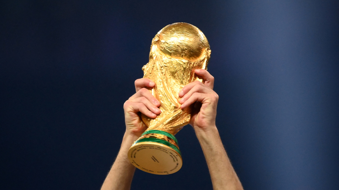 El trofeo de la Copa del Mundo.