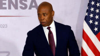 El alcalde de Nueva York, Eric Adams, tras una reunión sobre migración en Puebla, México, el 5 de octubre de 2023. 