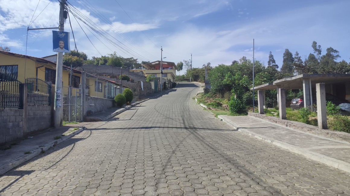 Imagen del barrio Curiquingue II, ubicado en el límite de las parroquias El Tingo y La Merced, el 6 de octubre de 2023.