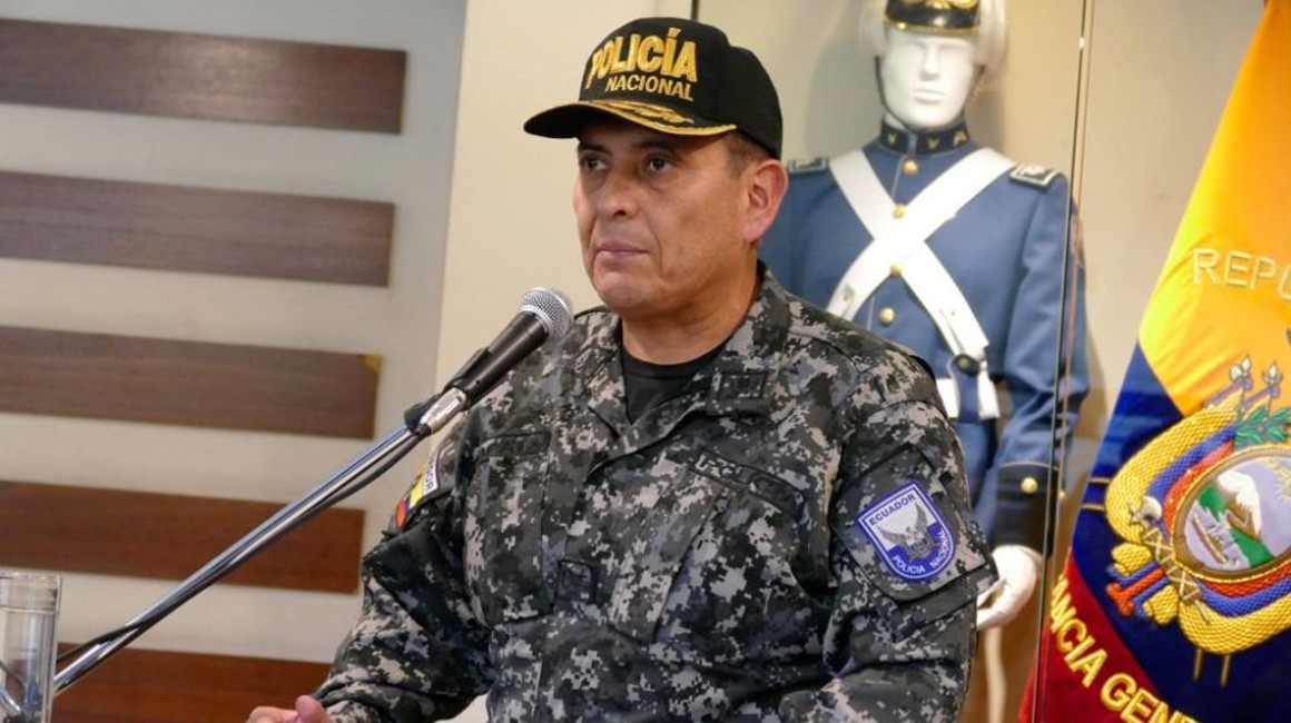 César Zapata, en un acto cuando era director general de Seguridad Ciudadana y Orden Público, en febrero de 2023,