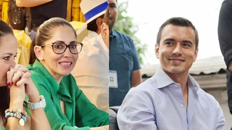 Los candidatos presidenciales, Luisa González y Daniel Noboa, cumplen los últimos días de agenda electoral, el 10 de octubre de 2023. 