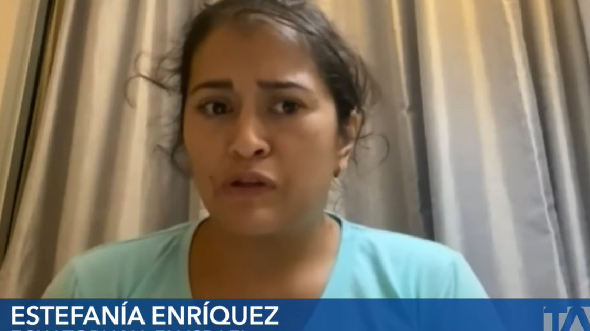 Estefanía Enríquez, migrante ecuatoriana en Israel