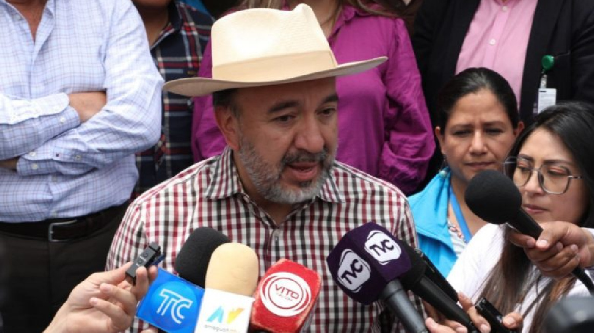Pabel Muñoz, alcalde de Quito, en declaraciones a periodistas el 11 de octubre de 2023.