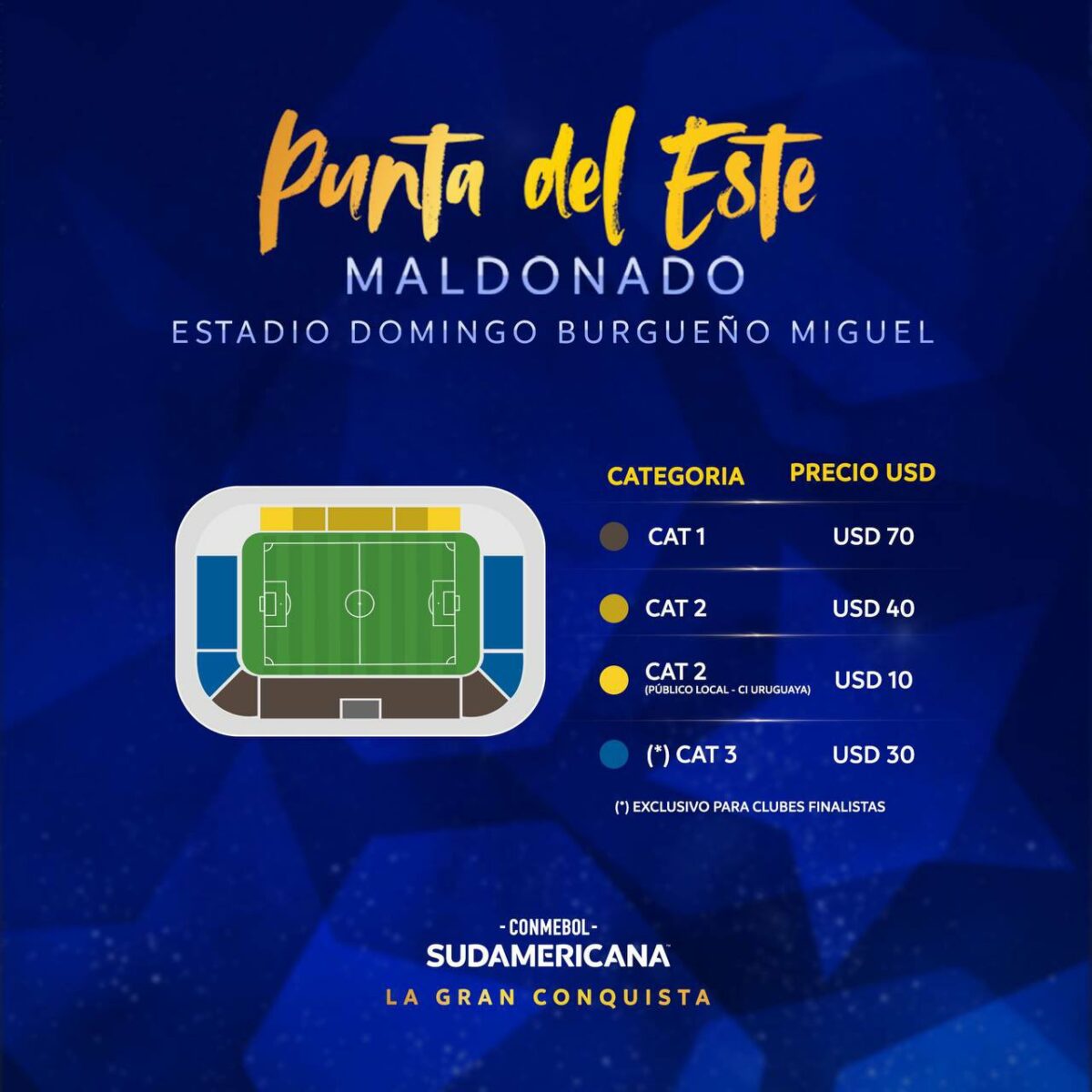 Precios de las entradas para la final de la Copa Sudamericana. 