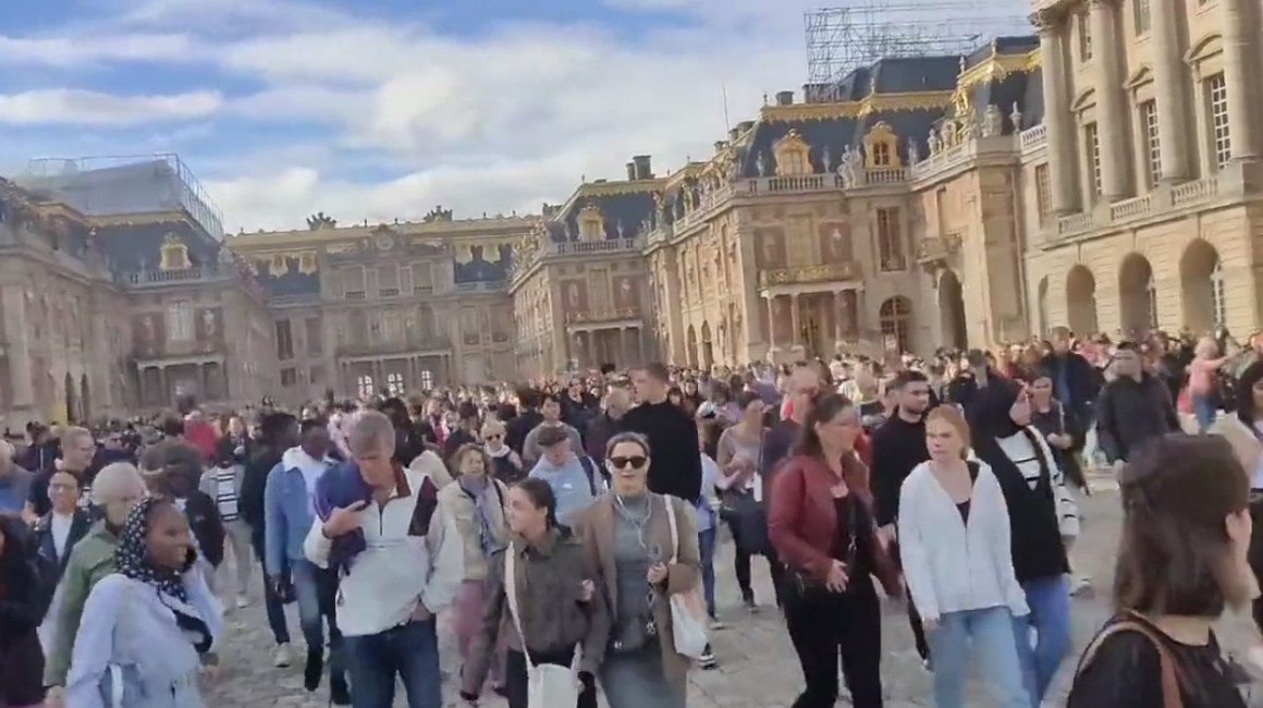 Emergencia en Francia: evacúan el palacio de Versalles