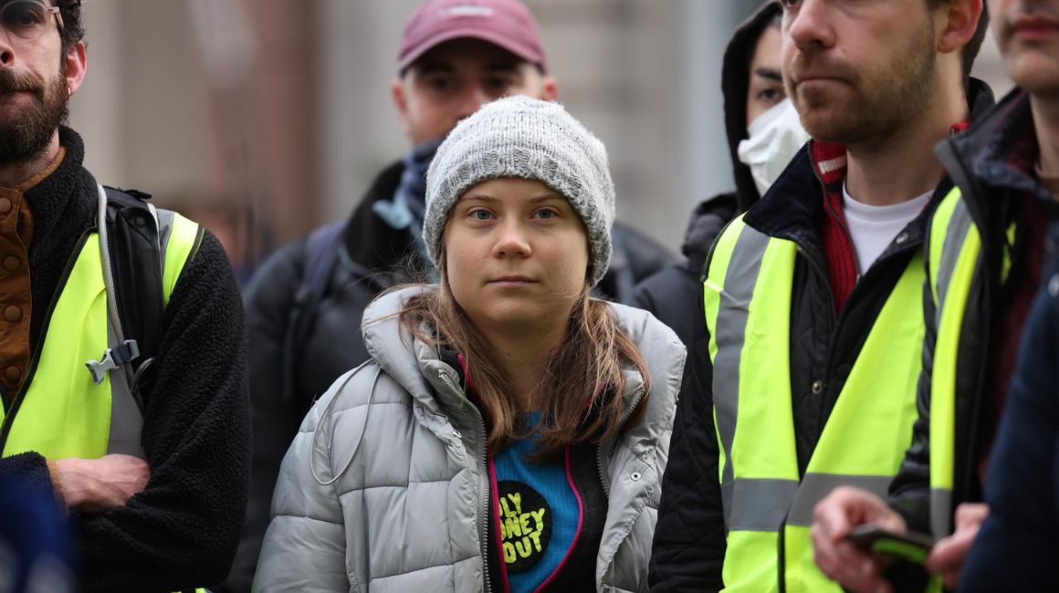 Greta Thunberg fue detenida en 17 de octubre de 2023 por la Policía de Londres.