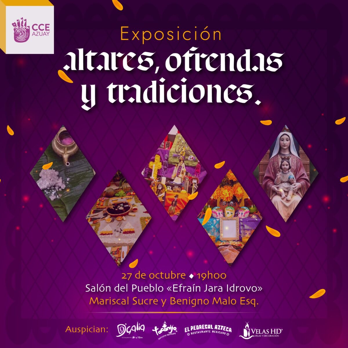 Afiche de exposición 'Altares, ofrendas y tradiciones' 