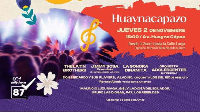 Afiche del festival Huaynacapazo 2023 en Cuenca
