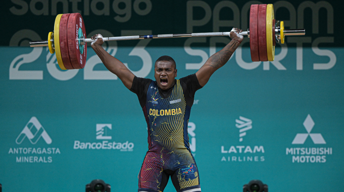 El colombiano Yeison López, durante los Juegos Panamericanos de Santiago 2023. 