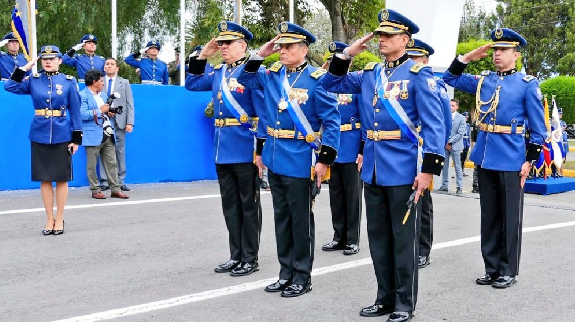 César Zapata, comandante de la Policía, en ceremonia de la institución el 31 de octubre de 2023.