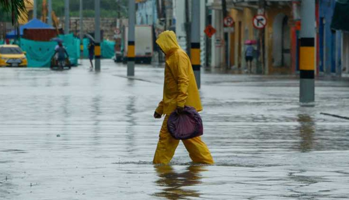 Lluvias en Barranquilla, Colombia.