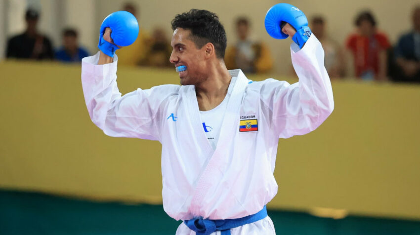 José Acevedo, durante su participación en los Juegos Panamericanos de Santiago, el 4 de noviembre de 2023.