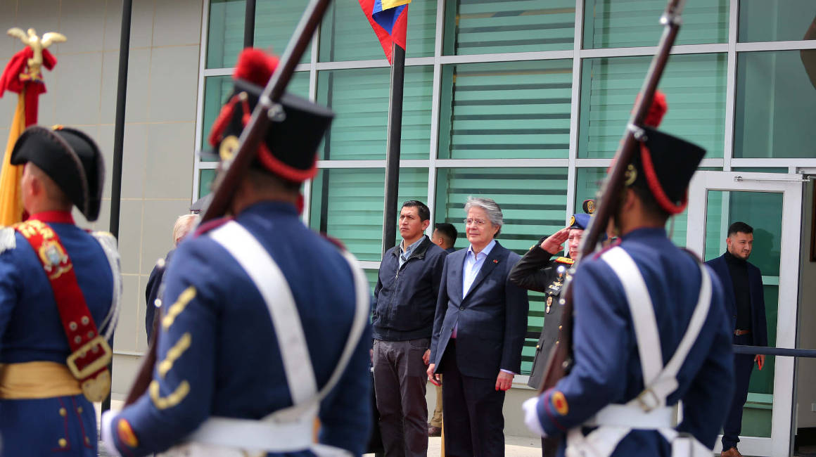 Guillermo Lasso, presidente de la República, previo a su viaje a Estados Unidos, el 1 de noviembre de 2023, en Quito.