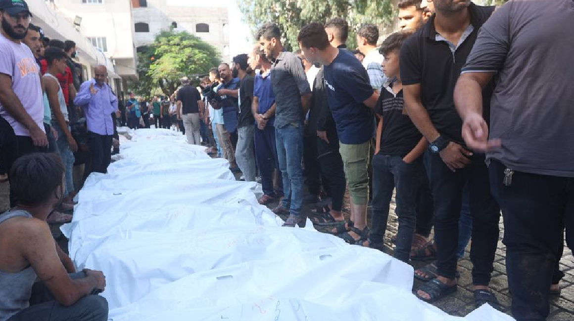 Funerales de víctimas de guerra en Gaza en noviembre 2023