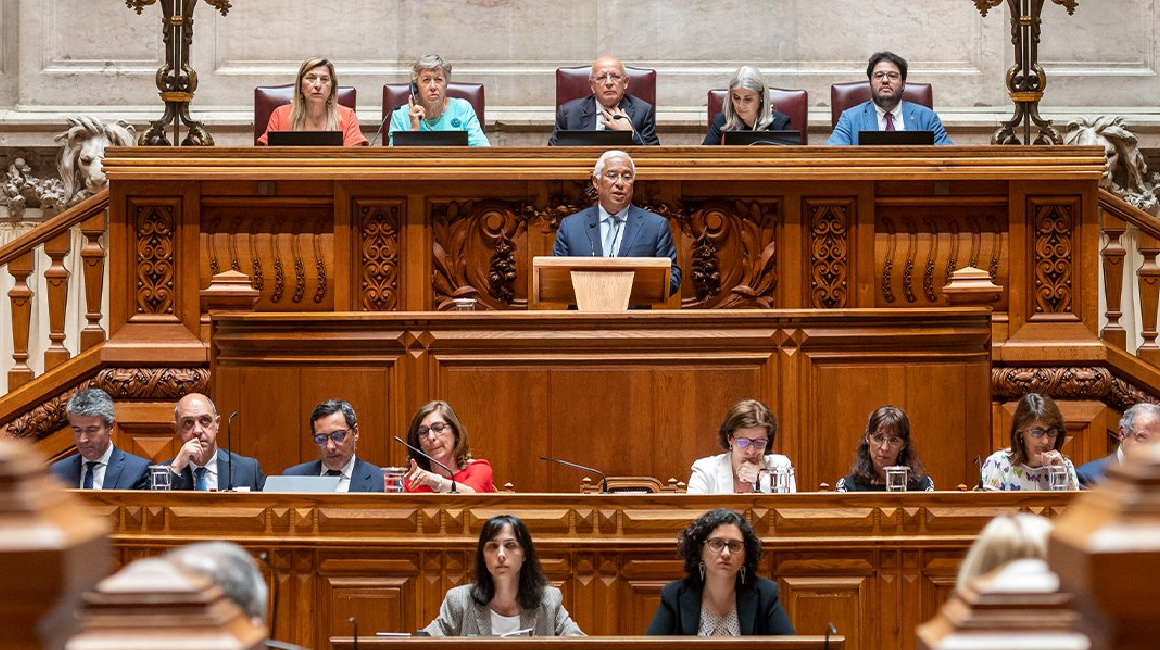 Sesión Plenaria de la Asamblea de Portugal el 18 de octubre de 2023.