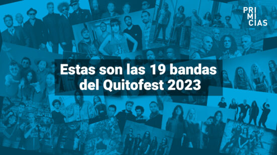Bandas del festival de música Quitofest 2023 en Quito