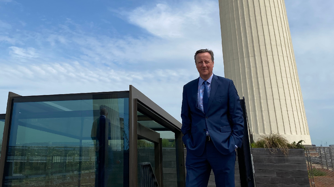 David Cameron, canciller de Reino Unido, en una imagen de archivo mayo 2023