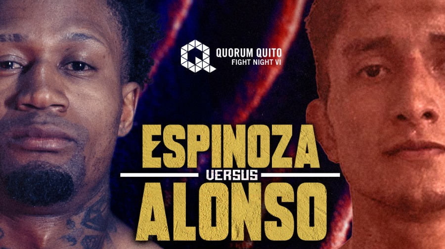 Afiche de la pelea entre Alexander Espinoza y Néstor Luna en el Quorum Fight Night VI.
