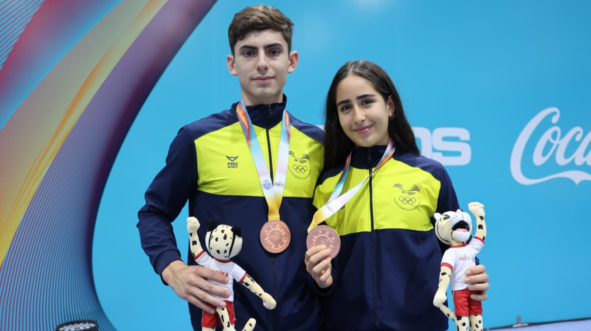 Javier Romo y Rafaela Albuja obtuvieron bronce en los Juegos Bolivarianos de Valledupar 2022.